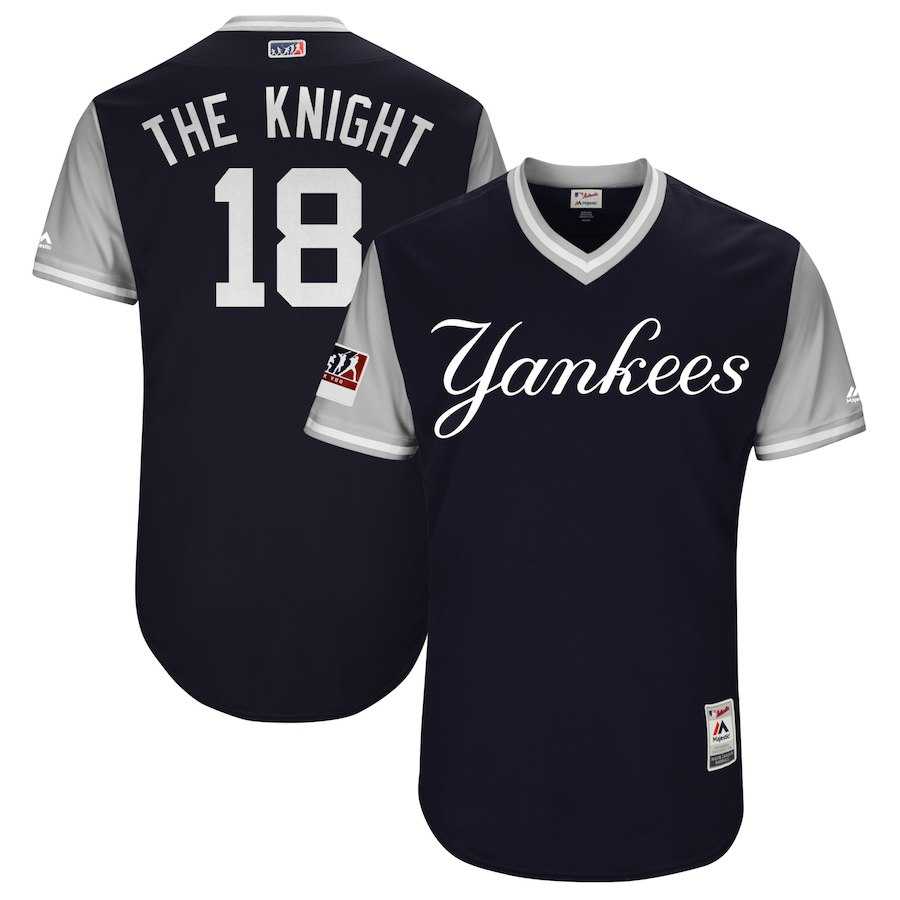 Yankees 18 Didi Gregorius The Knight Navy 2018 Players Weekend Stitched Jersey Dzhi,We sell and wholesale Yankees 18 Didi Gregorius The Knight Navy 2018 Players Weekend Stitched Jersey Dzhi on line form chian!